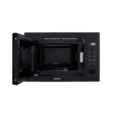 Cuptor cu microunde incorporabil Daewoo, 25 litri, putere 850W, Grill 1200W, display LED, control digital, butoane touch, cavitate gri ceramic, 8 programe predefinite, capac, protector, diametru plato [1]