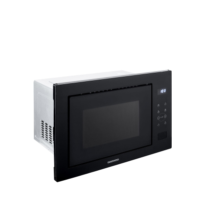 Cuptor cu microunde incorporabil Daewoo, 25 litri, putere 850W, Grill 1200W, display LED, control digital, butoane touch, cavitate gri ceramic, 8 programe predefinite, capac, protector, diametru plato [4]