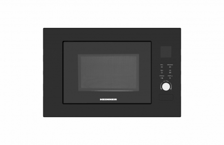 BUCATARIE - Cuptor cu microunde incorporabil Heinner HMW-BI23560BK, 23 l, Control digital, Display LED, Timer, Grill, Blocare acces copii, Negru
