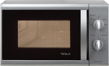 Cuptoare cu microunde - Cuptor cu microunde Tesla MW2030MS 20L, 700W, dezghetare, gatire expres, mecanic, Argintiu