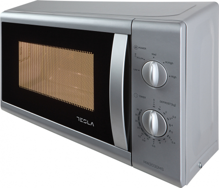 Cuptor cu microunde Tesla MW2030MS 20L, 700W, dezghetare, gatire expres, mecanic, Argintiu [1]