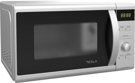 Cuptor cu microunde Tesla MW2060MS 20L, 700W, functii presetate, sistem blocare copii, digital, Argintiu [1]