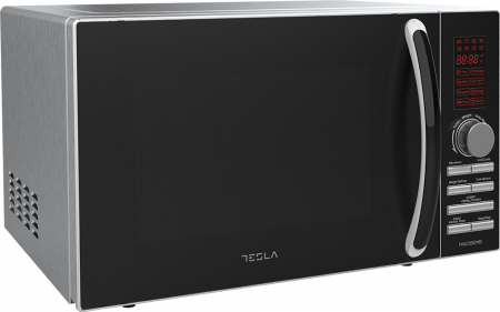 Cuptor cu microunde Tesla MW2390MB 23L, 800W, grill, gatire expres, dezghetare, digital, Argintiu/Negru [2]