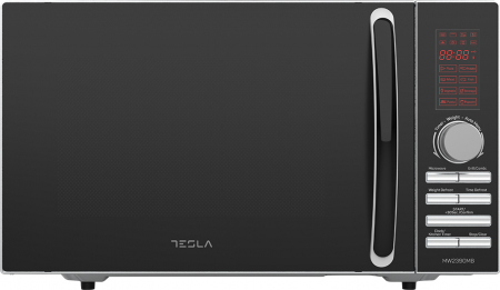 BUCATARIE - Cuptor cu microunde Tesla MW2390MB 23L, 800W, grill, gatire expres, dezghetare, digital, Argintiu/Negru