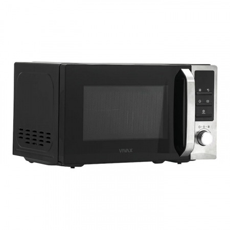Cuptor cu microunde Vivax MWO-2079BG, 20 l, 700 W, Afisaj Digital, Control Digital, Functie Grill, negru/argintiu [2]