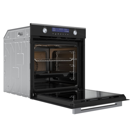 Cuptor Electric 74L, Clasa A+, 13 Funcții, Touch Control LED, Panou Sticlă Neagră – Grill, Convectie 3D, Autocurățare Catalitică + Accesorii Incluse [1]