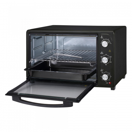 Cuptor Electric Albatros A45B2, 45L, 1800W, 4 Funcții, Temporizator 60 min, Geam Dublu, Negru [1]