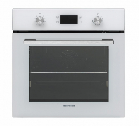 Cuptoare incorporabile - Cuptor Electric Incorporabil Heinner HBO-V659GCDRC-GWH 69L Clasa A White Glass Autocuratare catalitica, 69 l, Clasa A, Timer digital, Display touch, Grill rapid, Iluminare, Blocare display