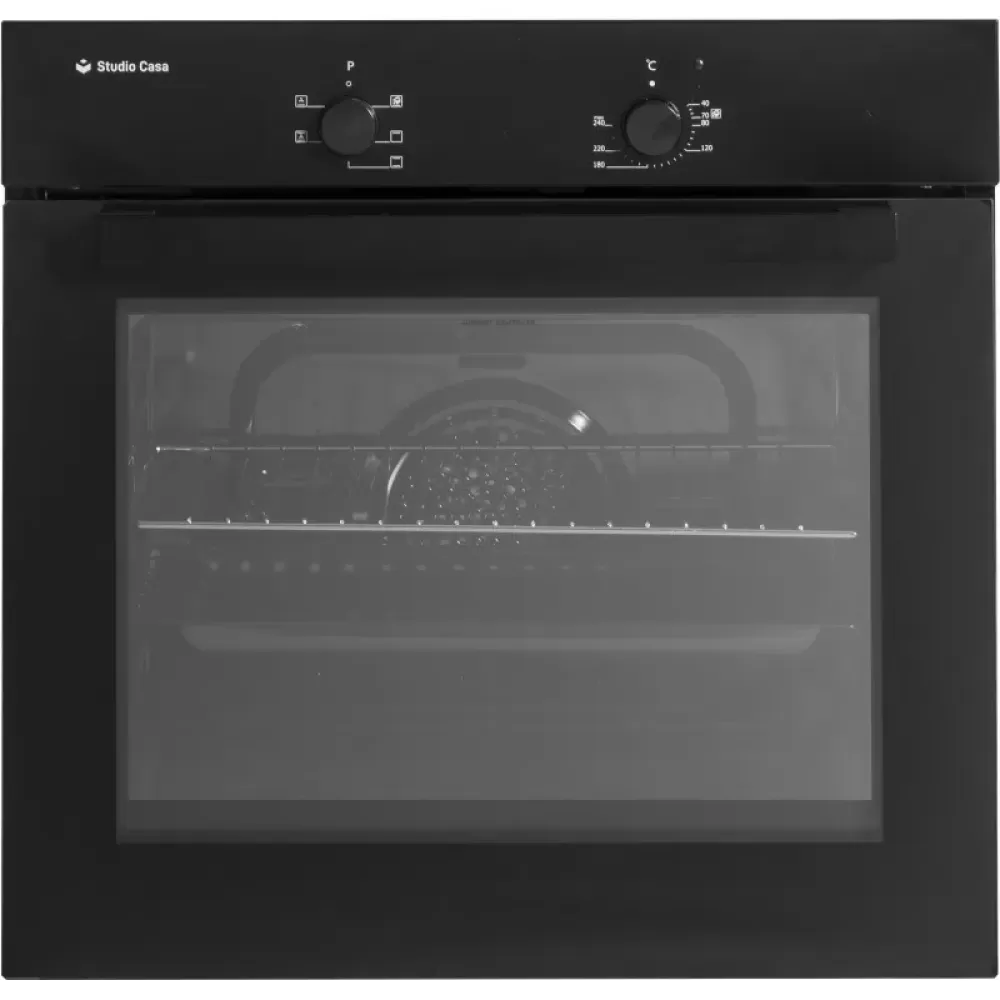 BUCATARIE - Cuptor electric incorporabil Studio Casa FE605 ISEO Black, 56 L, 6 funcții, ventilator, curățare cu aburi, Clasa A, negru