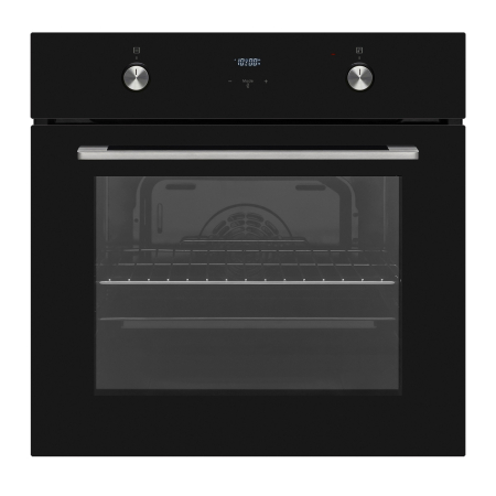 BUCATARIE - Cuptor electric Pyramis 60IN 80202 Black – 8 funcții, clasa A, volum 69L, butoane retractabile, timer electronic, afișaj digital, Grill, finisaj sticlă neagră elegantă