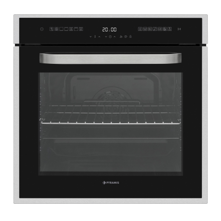 BUCATARIE - Cuptor electric Pyramis 60IN BO113V Black Glass & Inox – 78L, 9 moduri, Touch Control, Vap Clean, funcții automate, finisaj sticlă neagră și inox
