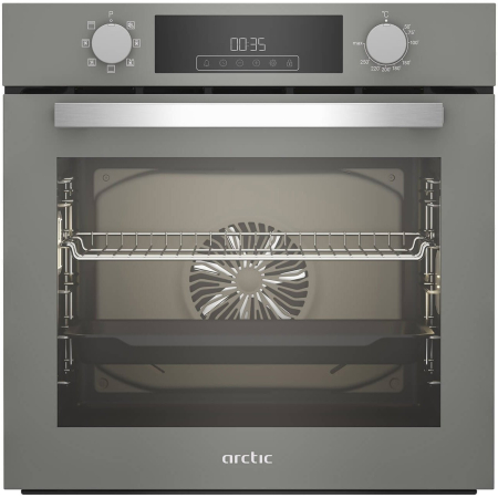 Cuptoare - Cuptor incorporabil Arctic ARVIE1430MGM, Electric, 71 l, Autocuratarea catalitica, AeroCooking, Control touch, Clasa A, Manhattan Grey