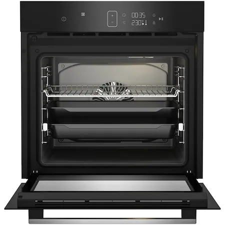 Cuptor incorporabil Arctic ARVIM144BMS, Electric, 71 l, Autocuratare catalitica, AeroCooking, Rafturi telescopice, Clasa A+, Negru [1]