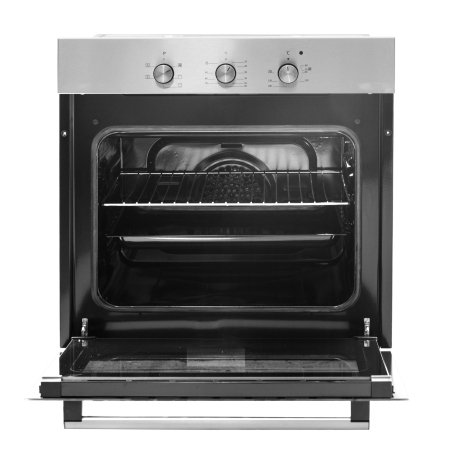 Cuptor incorporabil electric, 5 functii, 3 butoane, timer mecanic, 56L, sticla dubla, ventilator de racire, Inox [1]
