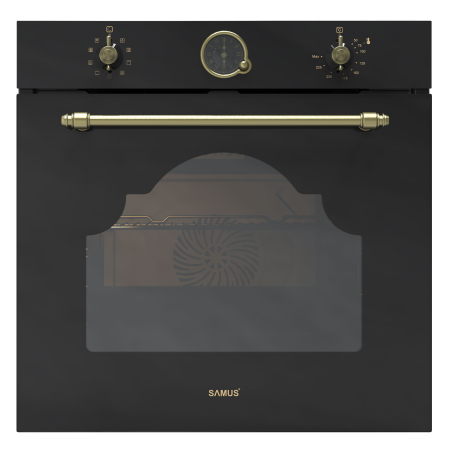 Cuptor incorporabil Electric Rustic 74L, Clasa A, 9 Funcții, Putere cuptor 2610-3110 W, Grill & Convectie 3D, Autocurățare Catalitică, Panou Sticlă Neagră [0]