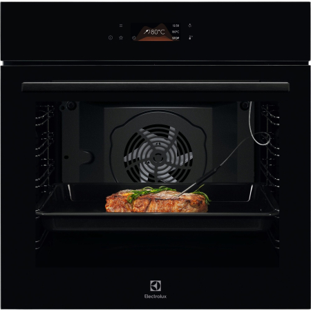 Marelvi - Cuptor incorporabil Electrolux, Electric,Autocuratare pirolitica, Control touch, 171 de programe predefinite, Senzor gatire, Inchidere amortizata a usii, volum net 72 L, Clasa A+, Sticla neagra