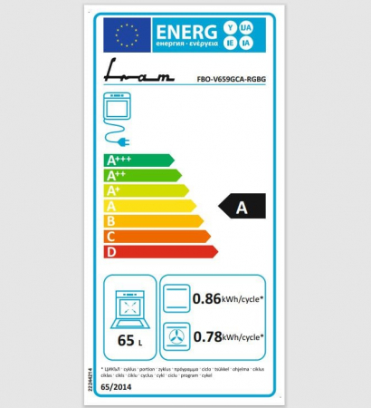Cuptor incorporabil Fram FBO-V659GCA-RGBG, Electric, 65 l, Autocuratare catalitica, Clasa A, Timer Analog, Grill, Iluminare, Design rustic, Crem [1]