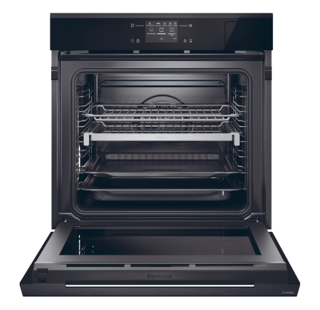 Cuptor incorporabil Haier, 78 l, Autocuratare pirolitica, Clasa A++, Wifi, Camera, Softclose&Softopen da, Click&Clean, Design ID S6,, Negru [1]