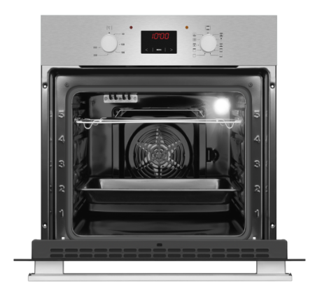 Cuptor incorporabil Hansa Fine, display, 9 functii, grill, ventilator, EvenBaking, incalzire rapida, 62 L, clasa A, inox [1]