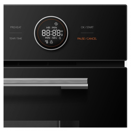 Cuptor incorporabil Heinner HBO-M7210GCDRC-GBK, 72L, 10 Functii, Clasa A+, Timer digital, Grill, Ventilatie, Functie dezghetare, Iluminare, Blocare display, Autocuratare catalica,Geam dublu, Negru [3]