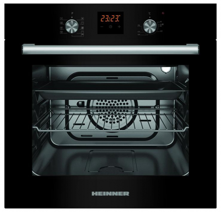 BUCATARIE - Cuptor incorporabil Heinner HBO-S569LDTGC-GBK, Electric, 56 l, 9 Functii, GRILL, Display Touch, Clasa A, Sticla Neagra