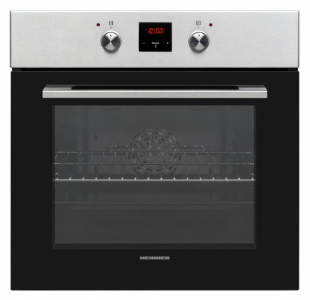 Cuptoare incorporabile - Cuptor incorporabil Heinner HBO-V659GCDRC-IX, 69 l, 9 functii, Multifunctional, Grill, Ventilatie, Timer, Display touch, Perete catalitic, Butoane pop-up, Clasa A, Inox