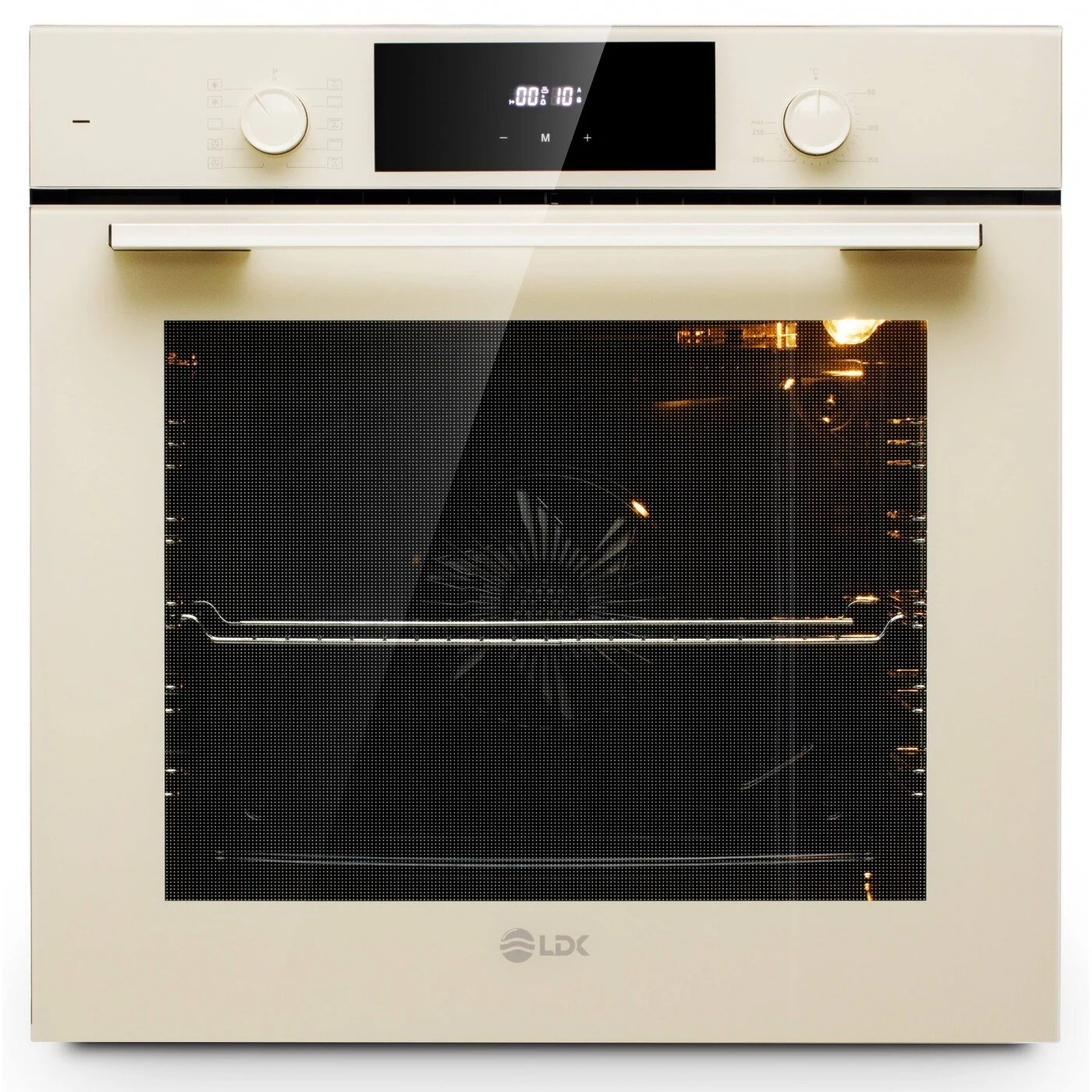 Cuptoare - Cuptor incorporabil LDK 1073DC, Clasa A, Capacitate 73 l, 10 functii, Grill, Dezghetare, Timer, Iluminare cuptor, Crem
