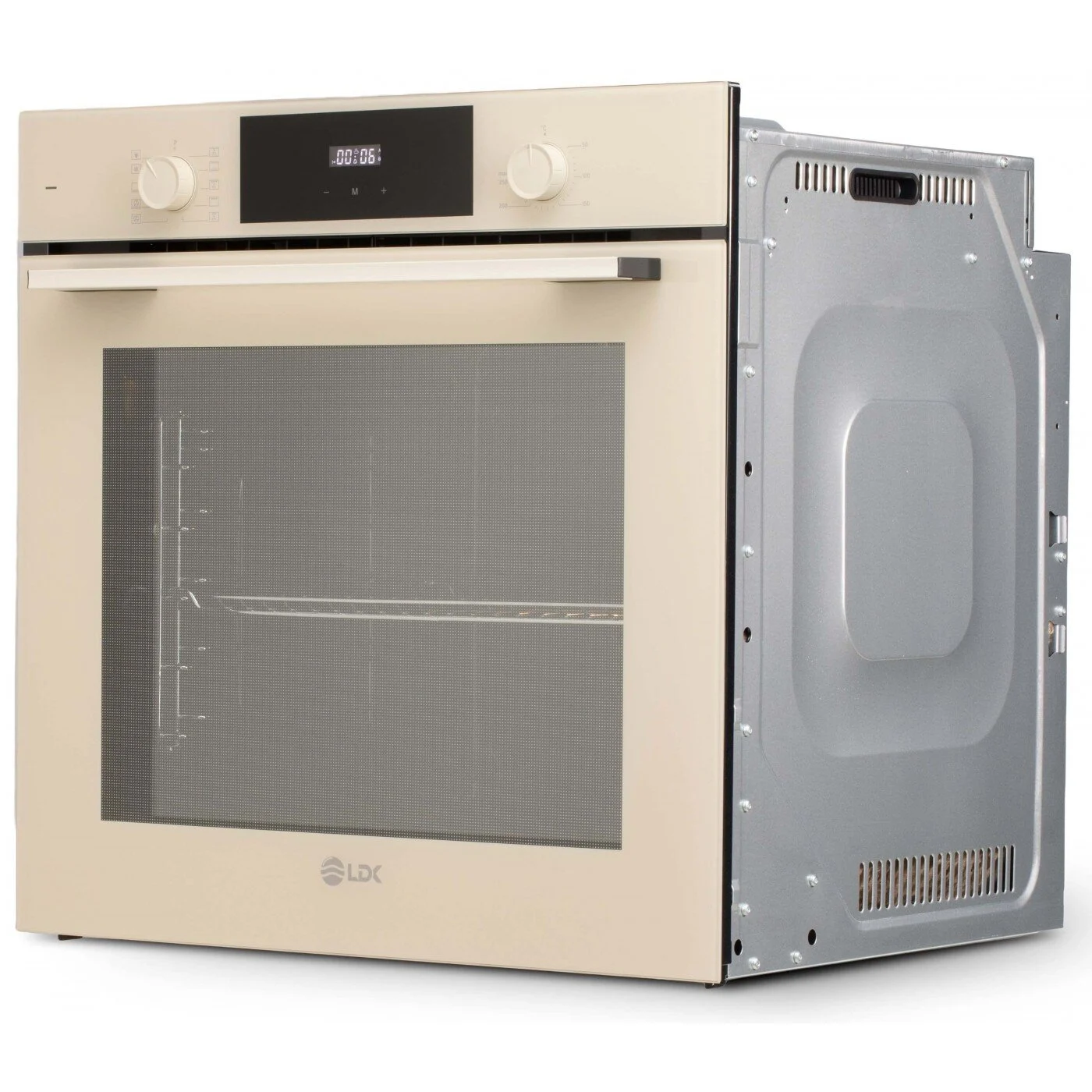 Cuptor incorporabil LDK 1073DC, Clasa A, Capacitate 73 l, 10 functii, Grill, Dezghetare, Timer, Iluminare cuptor, Crem [1]