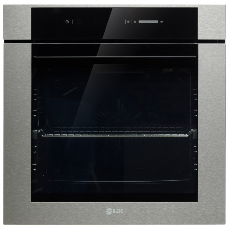 Cuptoare - Cuptor incorporabil LDK 1473BKIX PREMIUM, Clasa A, Capacitate 73 l, 10 functii, 4 tavi, Grill, Dezghetare, Timer, Iluminare cuptor, Control Touch, Temperatura reglabila pana la 300°C, Negru/Inox
