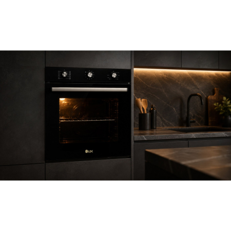 Cuptor incorporabil LDK 718BK, Clasa A, Capacitate 76 litri, 8 functii, Grill, Dezghetare, Timer, Iluminare cuptor, Negru [5]