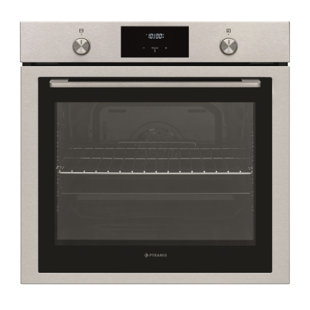BUCATARIE - Cuptor incorporabil Pyramis PO78042009PIX Inox, 78L, 9 funcții, clasa A, Soft Close, timer electronic, display touch și control cu butoane retractabile