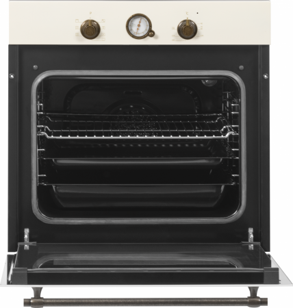 Cuptor incorporabil rustic Fram FBO-S607GCAR-RBG, 60 l, 7 functii, Display analog, Bej [2]