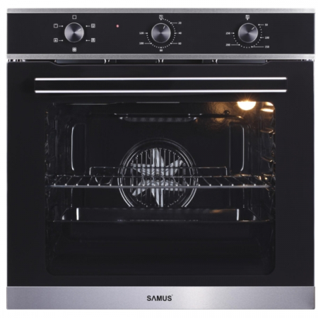 BUCATARIE - Cuptor incorporabil Samus SC623GX5, clasa A, 75 litri, 5 functii, grill, ventilator, 2000 W, Negru