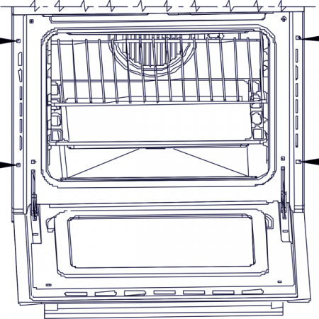 Cuptor incorporabil Samus SC625GDX5, clasa A, 5 functii, semi-grill, ventilator convectie, functie dezghetare, display digital, 2000 W, Negru [4]
