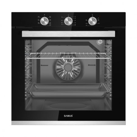 Cuptor incorporabil Samus SC8170BGTV, clasa energetica A,  7 functii, grill, ventilatie, timer mecanic, 2500 W, Negru [5]