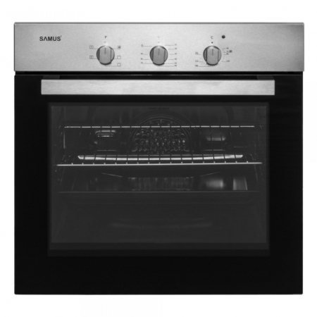 Cuptor incorporabil SC616GTXV, clasa energetica A, 56 litri, 5 functii, aprindere electrica, Argintiu [1]