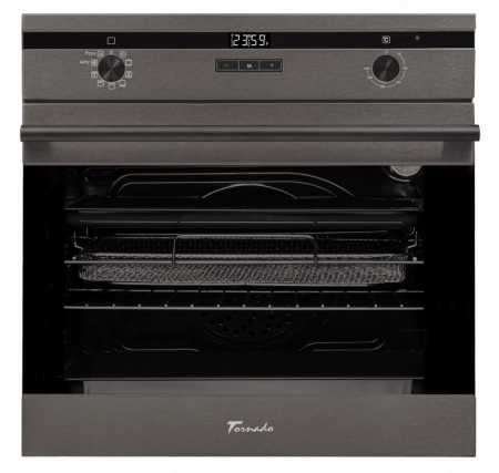 Cuptor electric incorporabil Tornado Eclipse, 73 l, soft close, 9 functii, Clasa A, Dark Inox [4]