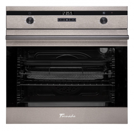 Cuptor electric incorporabil Tornado Eclipse, 73 l, soft close, 9 functii, Clasa A, Dark Inox [3]