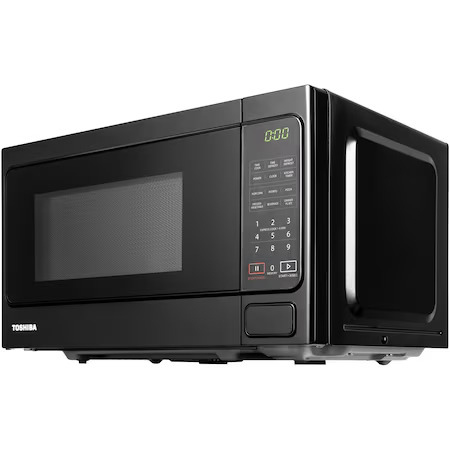 Cuptor microunde digital Toshiba, volum 20L, 800W, 6 functii gatire presetate, 11 niveluri putere, Timer, Afisare ceas, iluminare LED, functie blocare copii, Negru [3]
