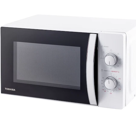 Cuptor microunde Toshiba, volum 20L, control mecanic, 700W, 5 niveluri putere, functie grill, iluminare LED, decongelare, alb [2]