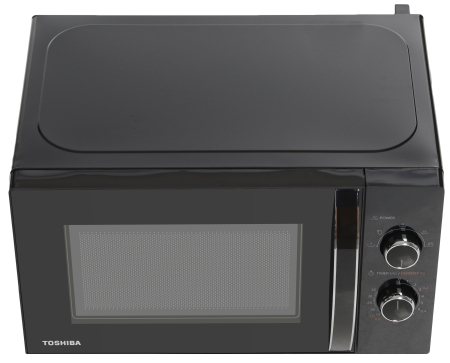Cuptor microunde Toshiba, volum 20L, control mecanic, 800W, 5 niveluri putere, iluminare LED, negru [1]