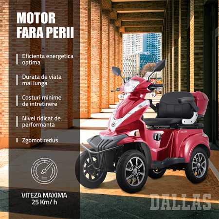 Cvadriciclu electric Samus Dallas-4R1-10T1000-60V20-Red [4]