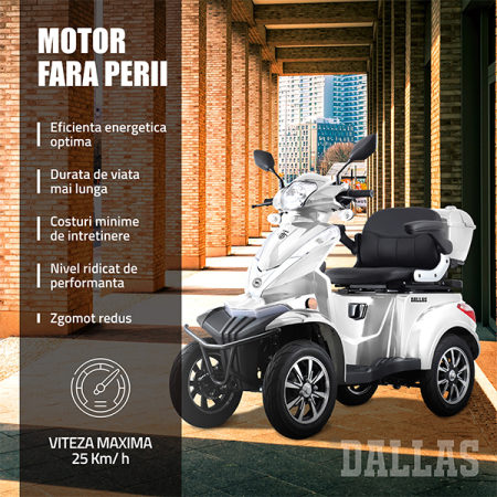 Cvadriciclu electric Samus Dallas-4R1-10T1000-60V20-Silver [4]