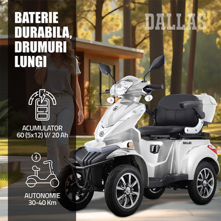 Cvadriciclu electric Samus Dallas-4R1-10T1000-60V20-Silver [5]