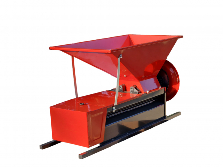 Desciorchinator zdrobitor manual de struguri GC-D ELEFANT, cuva 65 L, tambur aluminiu, transmisie pe lant [2]