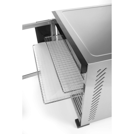 Deshidrator alimente Hendi Profi Line, 1000 W, 10 tavi inox, interior si exterior inox, temperatura reglabila 35-75°C, Gri, timer, panou de control digital [2]