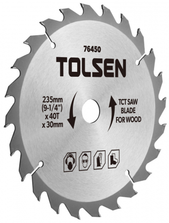 BRICOLAJ - Disc circular cu vidia pentru lemn 185x30x24t, tolsen 76430