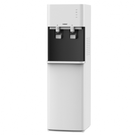 BRICOLAJ - Dozator apa Samus WDSF-253CW, putere incalzire 500 W, debit maxim apa calda: 5 litri/h, compresor pentru racire, siguranta copii, Alb