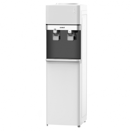 BRICOLAJ - Dozator apa Samus WDST-251CW, putere incalzire 500 W, debit maxim apa calda: 5 litri/h, compresor pentru racire, siguranta copii, Alb