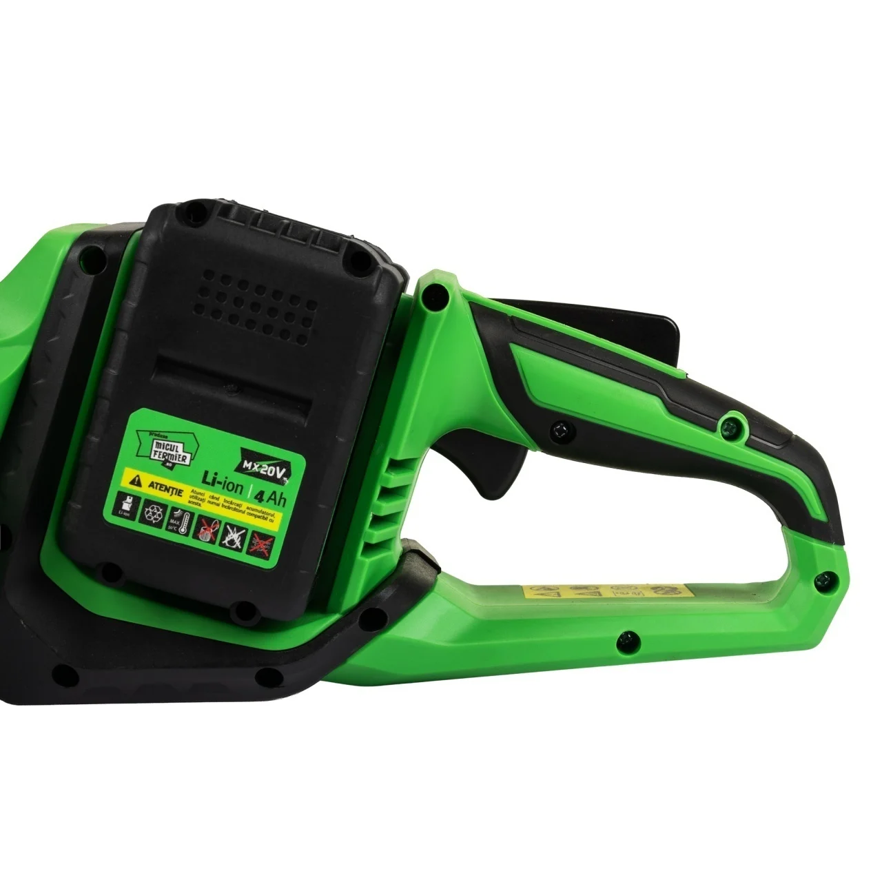 Drujba electrica pe acumulator Micul Fermier, 2 Acumulatori 20V/4.0 Ah, Încărcător Dublu Loc,16" Brushless [12]